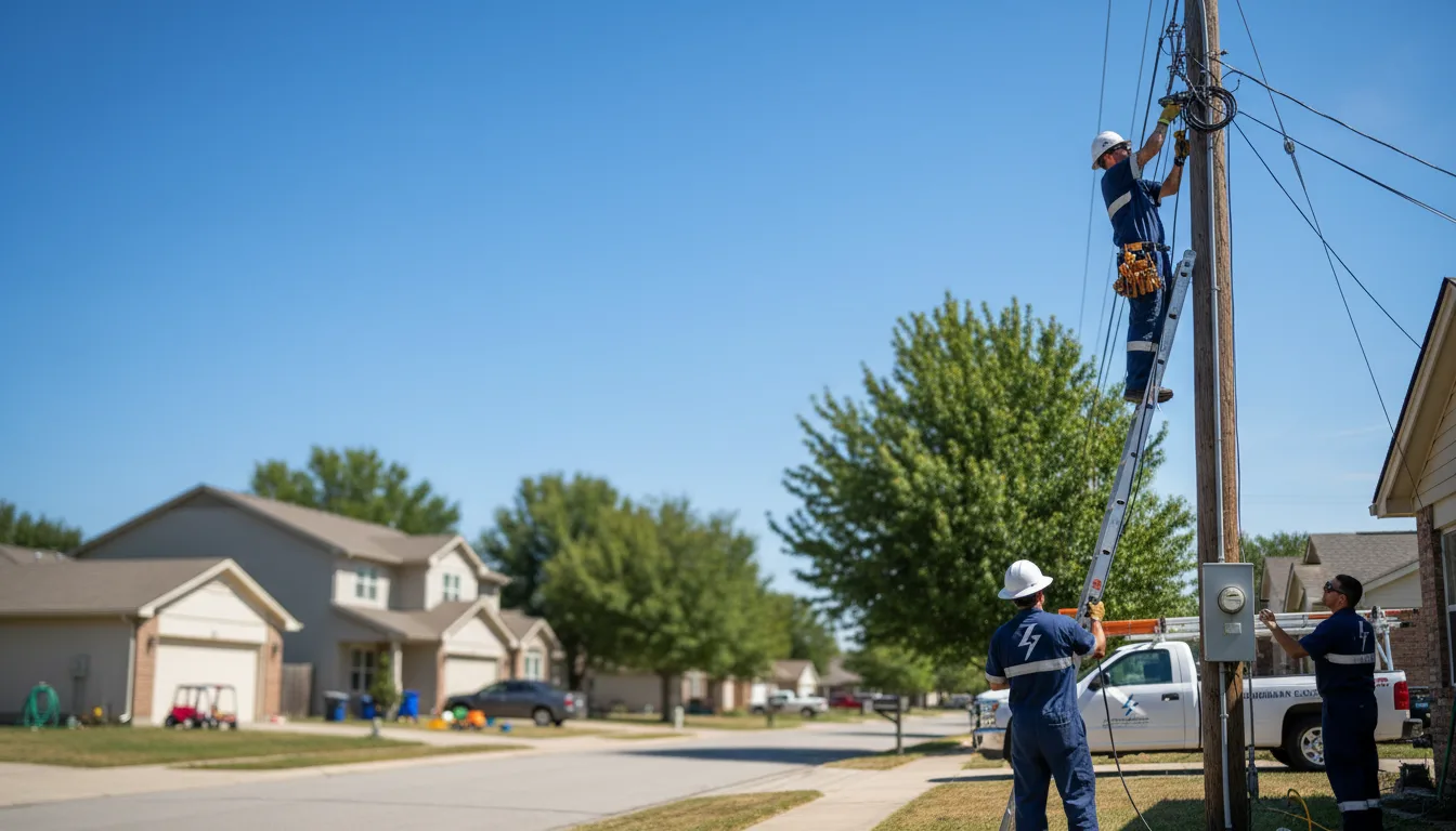 Residential electrician providing installation services in Duck, WV